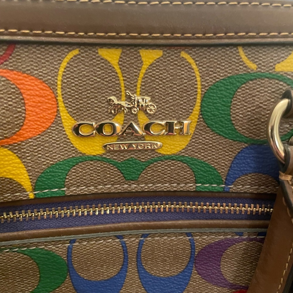Coach Brown Multicolor Signature Bag